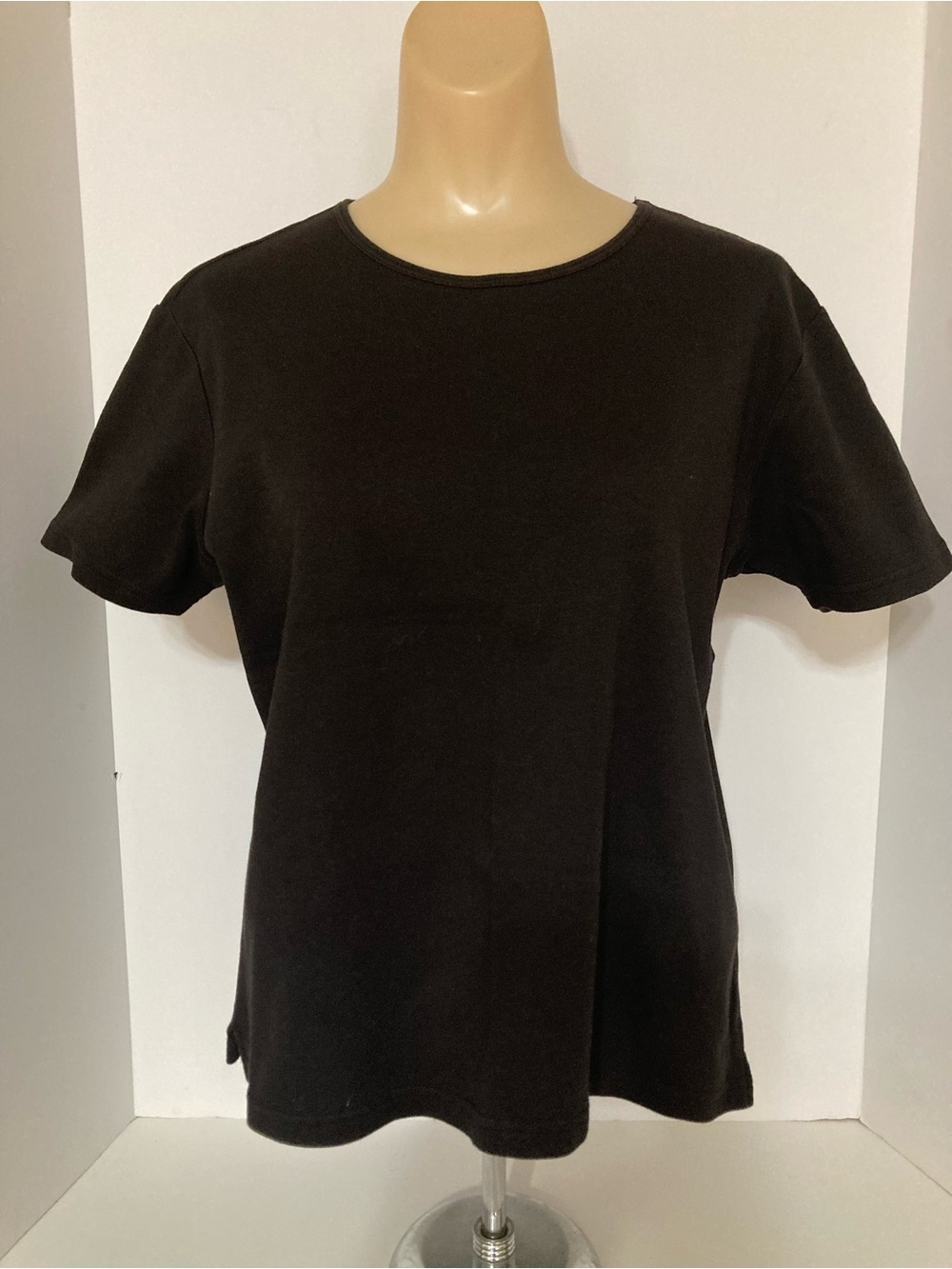 Classic Black Crewneck Women's T‑Shirt. Item# SSct28